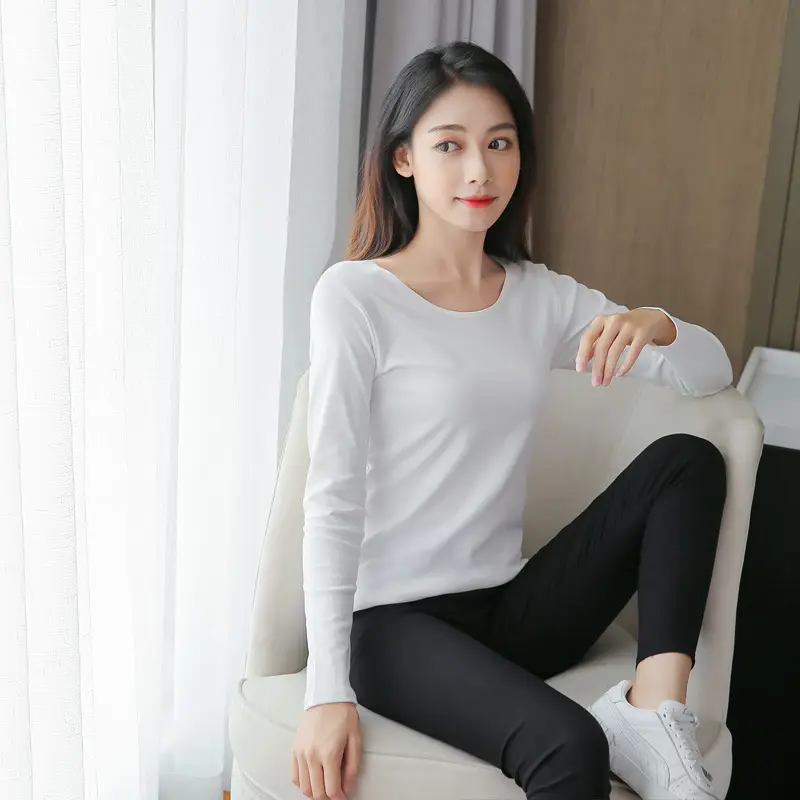 Men's Dark Coffee Modal Crewneck Long Sleeve Shirt - Image 21