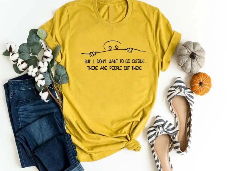 Unisex Letter T-Shirt Cotton White Casual Short Sleeve - Image 10