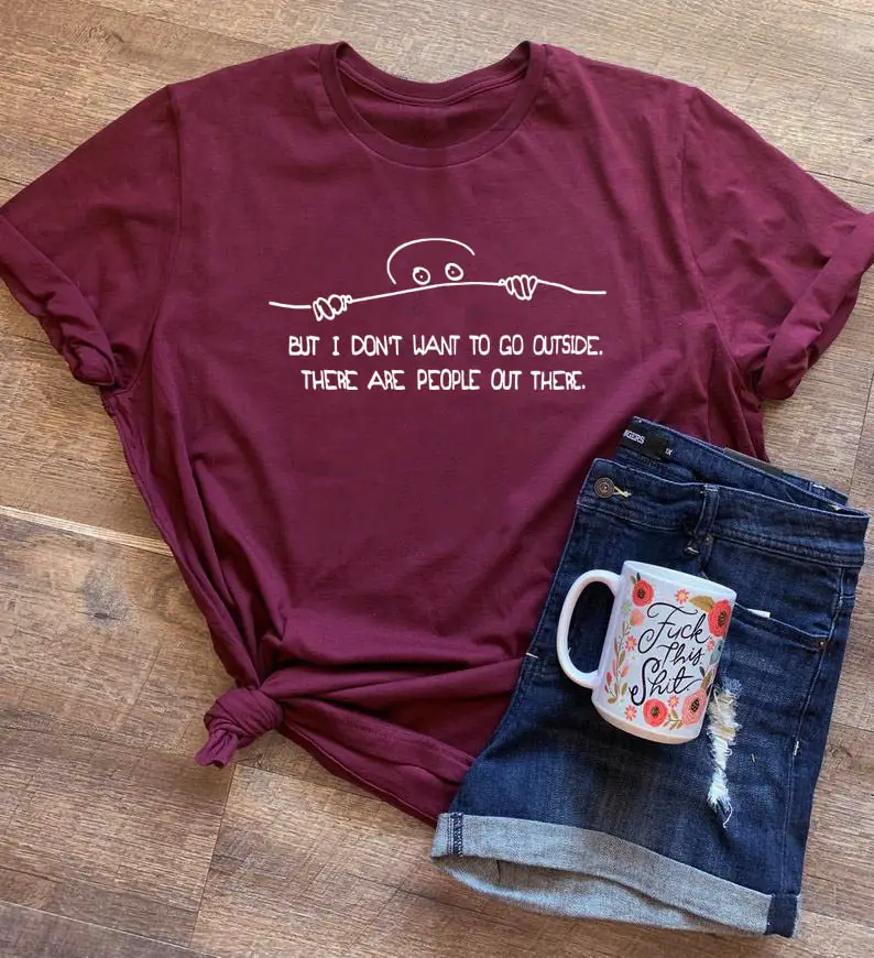 Unisex Letter T-Shirt Cotton White Casual Short Sleeve - Image 9