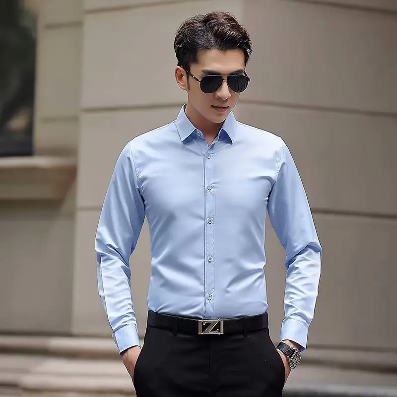 19 Winter Slim Fit Black Shirt for Men - Image 9