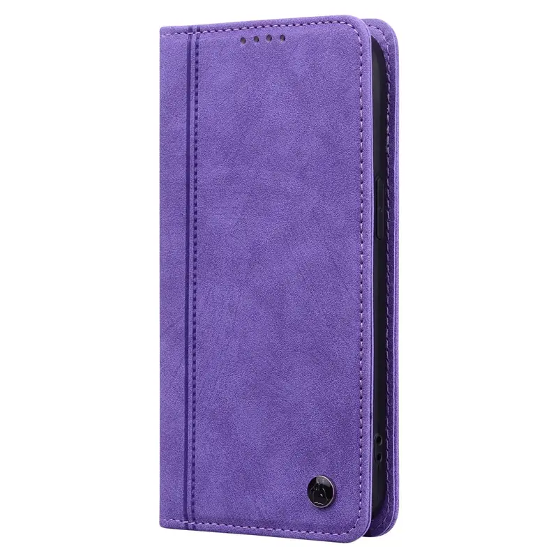Blue Magnetic Leather Phone Case for iPhone 16 - Image 5