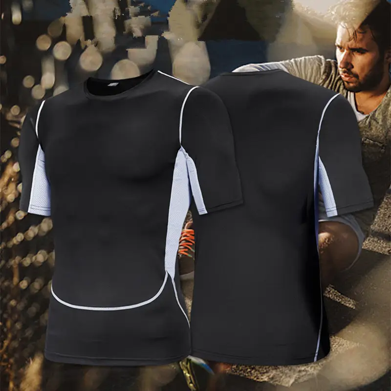 Men's Black ShorT Sleeveless Round Neck T-Shirt - Image 2