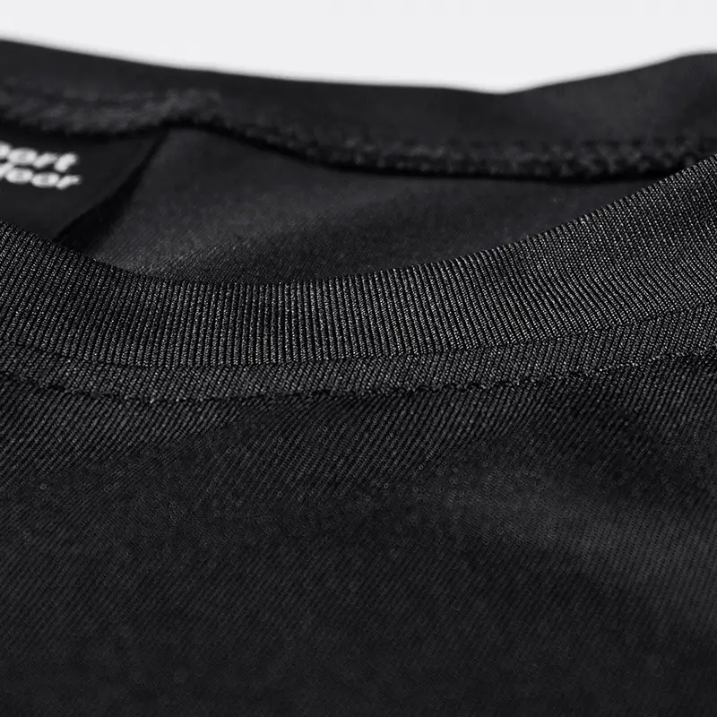 Men's Black ShorT Sleeveless Round Neck T-Shirt - Image 6