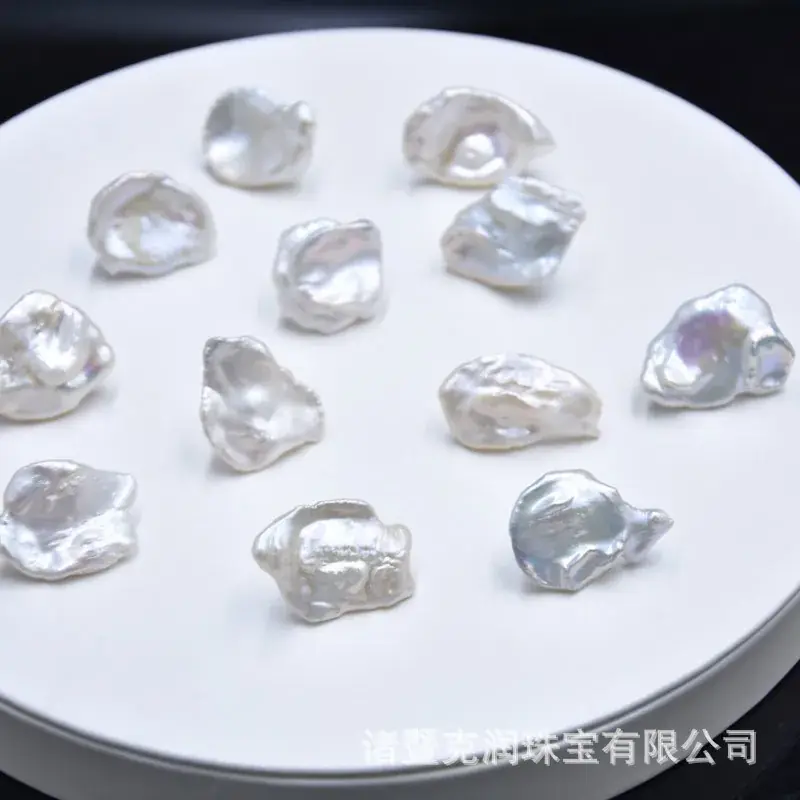 925 Silver Pearl Stud Earrings Exaggerated Style - Image 2