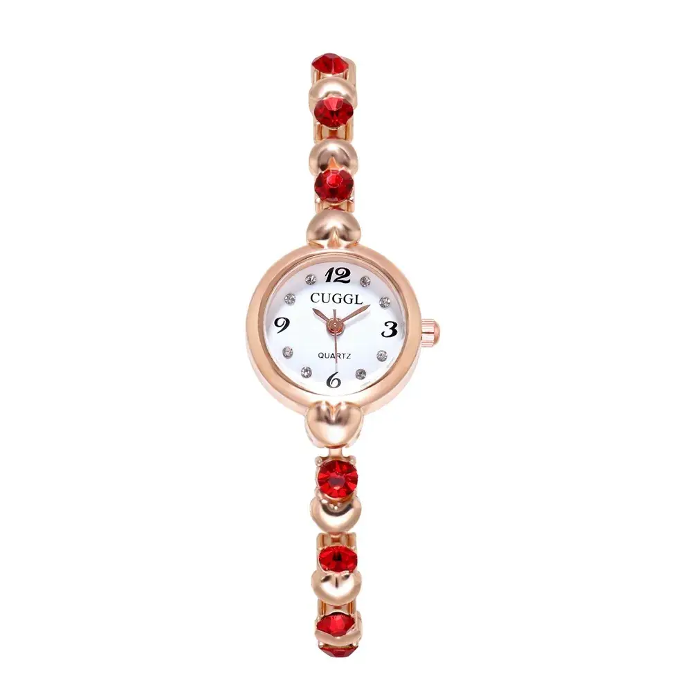 Korean Mori Style Women's Rose Gold Diamond Watch