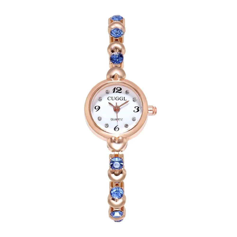 Korean Mori Style Women's Rose Gold Diamond Watch
