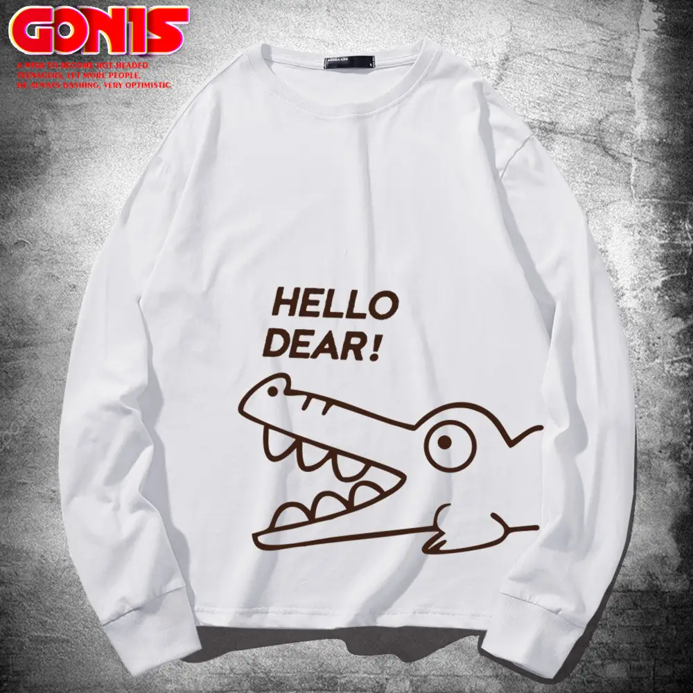 Men Green Hello Dear Croc Print Sweatshirt - Image 2