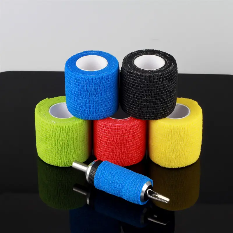 Red Self-Adhesive Tattoo Bandage 5cm x 4.5m - Image 7