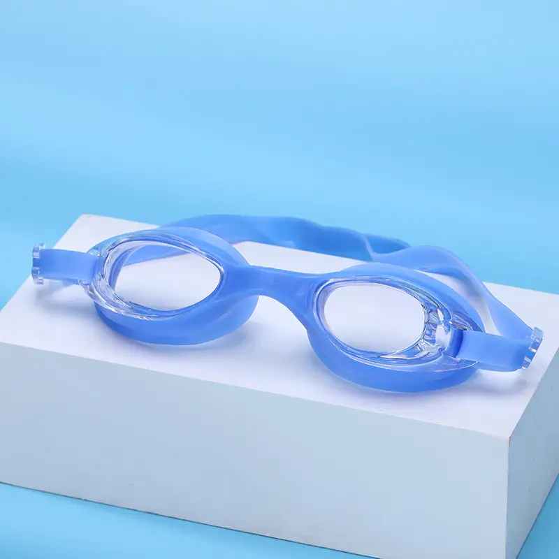 Summer New Style Swimming Goggles Waterproof and Anti-Fog Pvc Integrated High-Definition Swimming Goggles for Adults Wholesale from Manufacturers