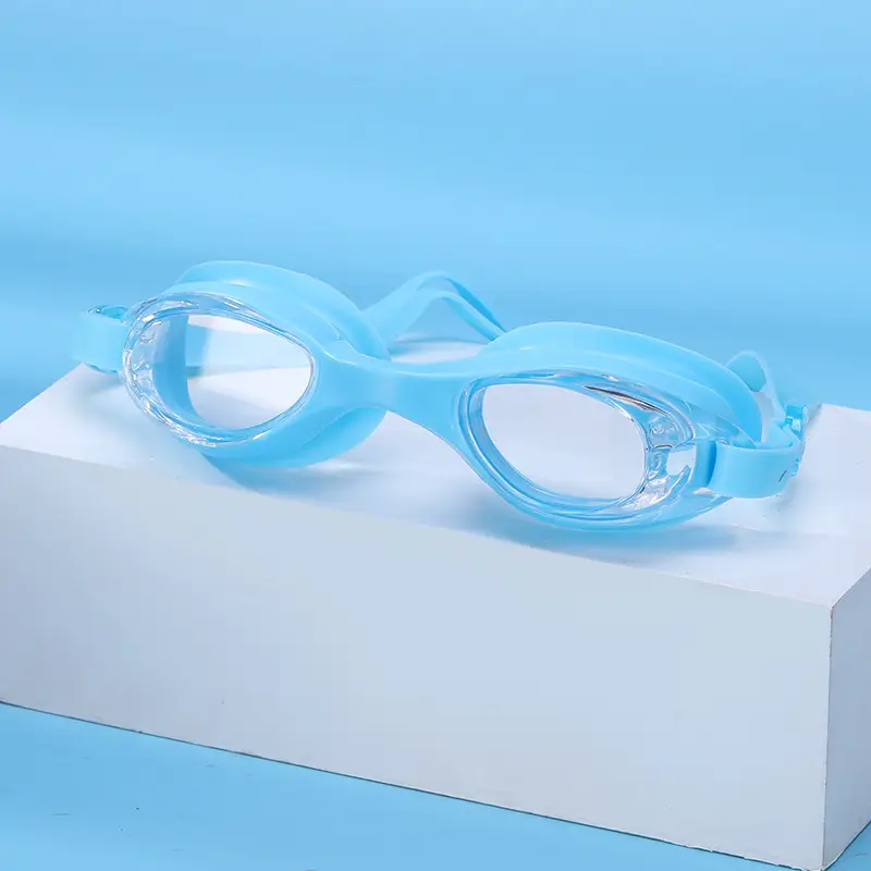 Summer New Style Swimming Goggles Waterproof and Anti-Fog Pvc Integrated High-Definition Swimming Goggles for Adults Wholesale from Manufacturers
