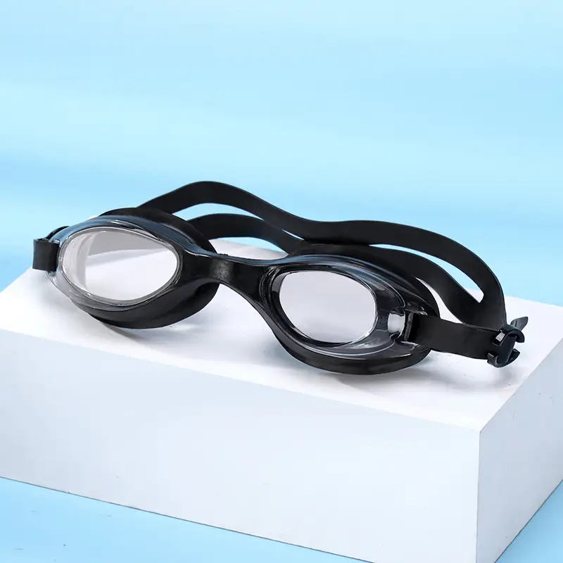 Summer New Style Swimming Goggles Waterproof and Anti-Fog Pvc Integrated High-Definition Swimming Goggles for Adults Wholesale from Manufacturers