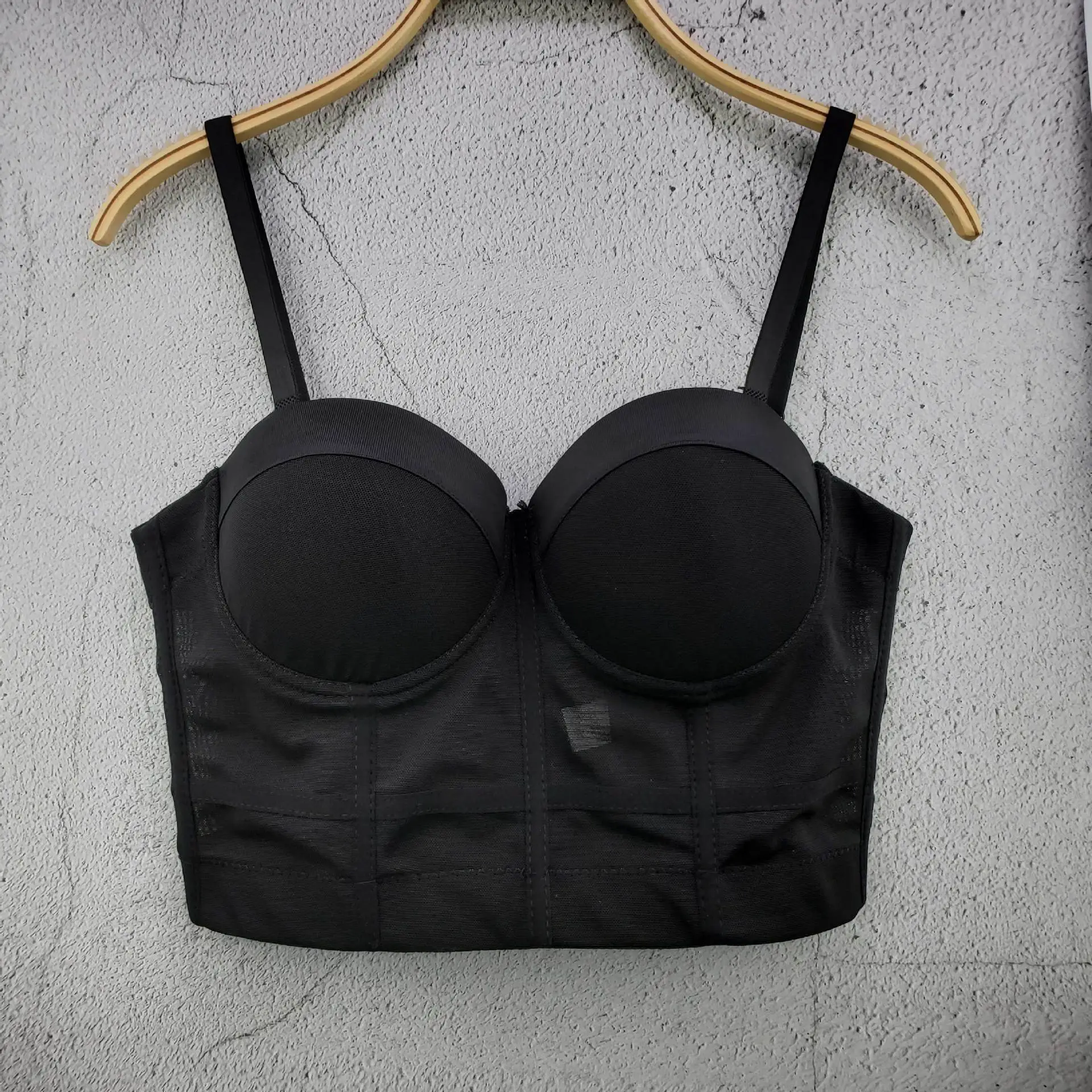 Black Hollow Out Camisole Women's Sleeveless Crop Top - Image 9