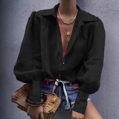 Women's Neon Collar Long Sleeve Shirt - Image 6