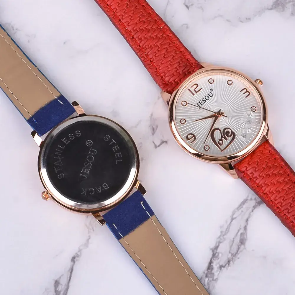 Women's Rose Gold Quartz Watch with Black Strap & Sunglasses Set - Image 5