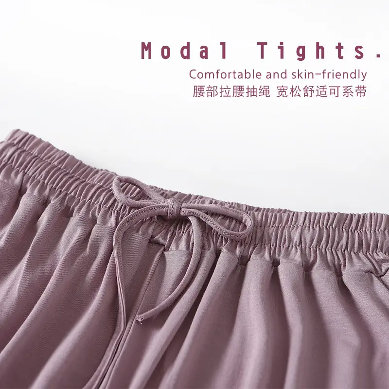 Women's Yellow Modal Wide Leg Pants - Image 20