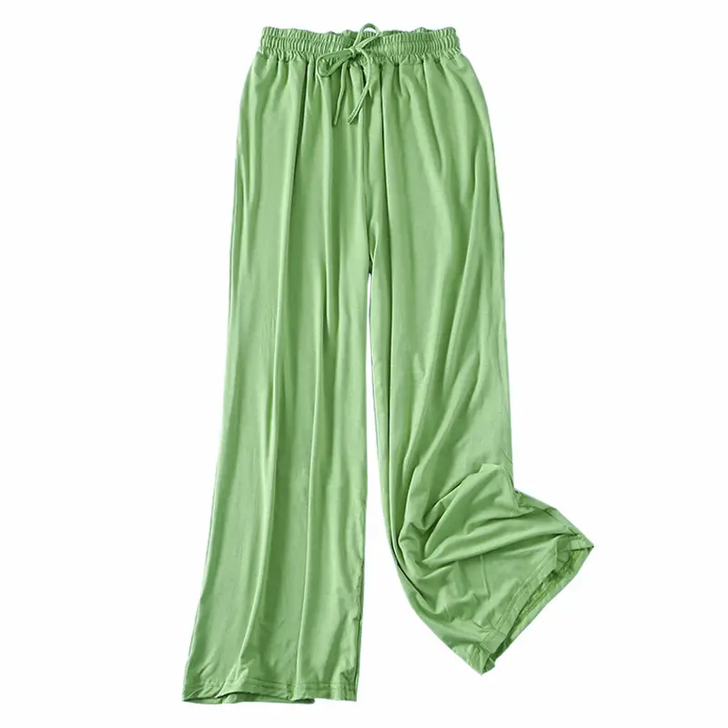 Women's Yellow Modal Wide Leg Pants - Image 21