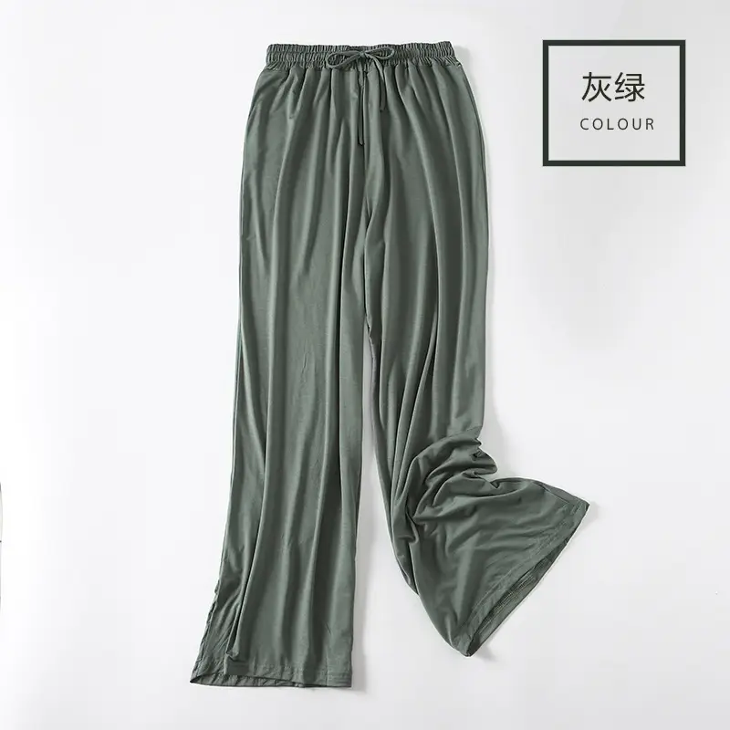 Women's Yellow Modal Wide Leg Pants - Image 5