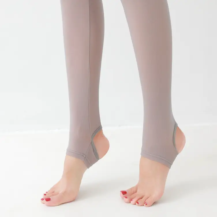Gray Slim Fit Women's Leggings Footwear