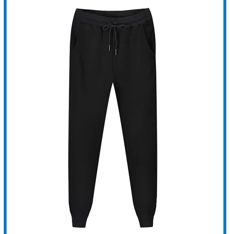 Men's Grey Sweatpants Korean Style Loose Fit Casual Pants - Image 2