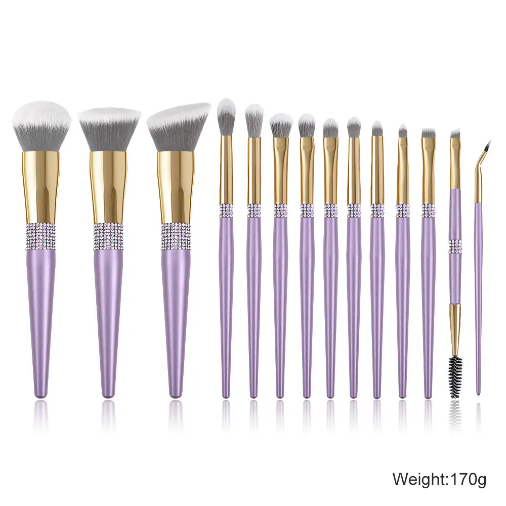 14-Piece Makeup Brush Set with Pink Handles — feature 20