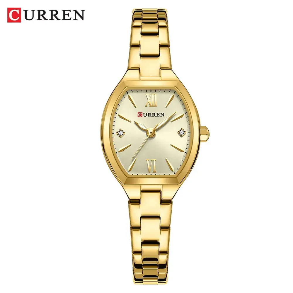 Women's Stainless Steel Quartz Watch with Diamond Dial - Image 6