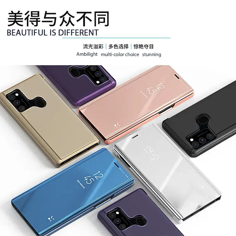 Samsung A21s Curved Streamer Plating Phone Case