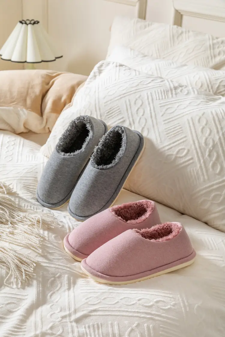 Jingshilu Couple's Autumn and Winter Moon Shoes All-inclusive Warm Mao Mao Shoes Stomp Feeling Thick Sole Household Bag with Cotton Slippers for Women — feature 13
