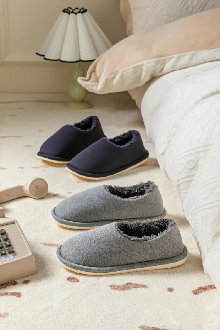 Jingshilu Couple's Autumn and Winter Moon Shoes All-inclusive Warm Mao Mao Shoes Stomp Feeling Thick Sole Household Bag with Cotton Slippers for Women — feature 22