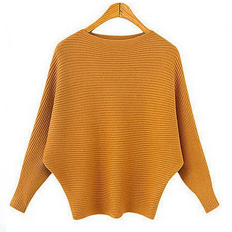 Women's New Pullover Knitwear Long Sleeve Beige - Image 3