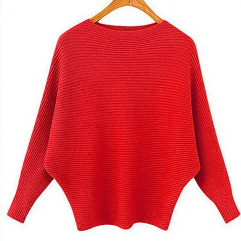 Women's New Pullover Knitwear Long Sleeve Beige - Image 4