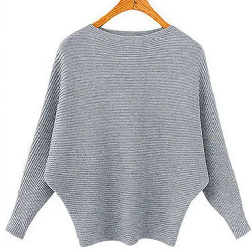 Women's New Pullover Knitwear Long Sleeve Beige - Image 5