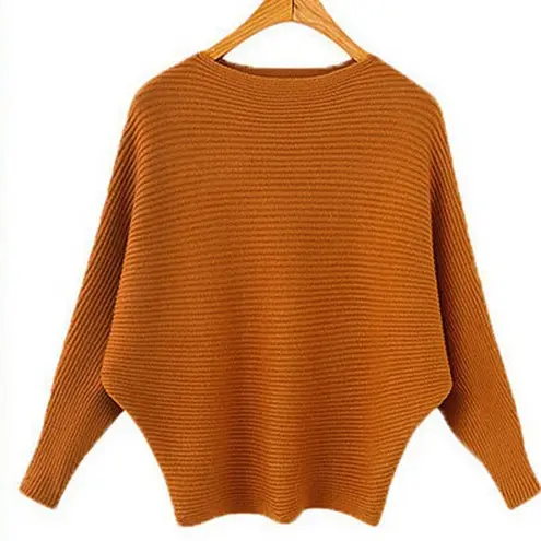 Women's New Pullover Knitwear Long Sleeve Beige - Image 9