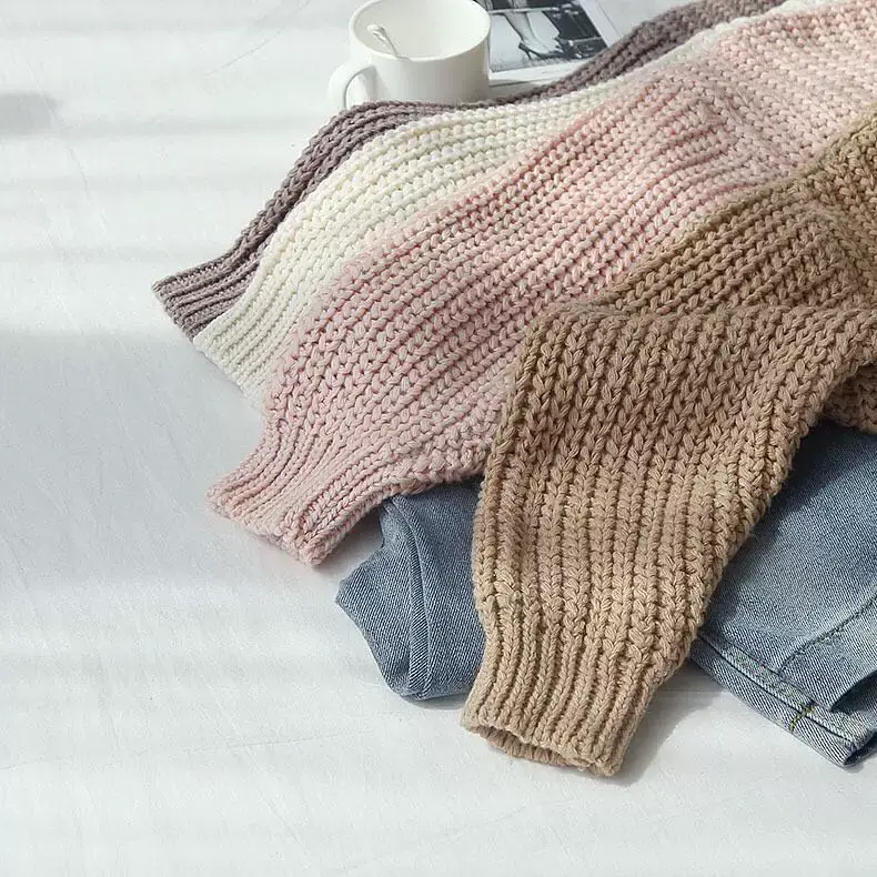 Women's Yellow Knitted V-Neck Cardigan Sweater — feature 13