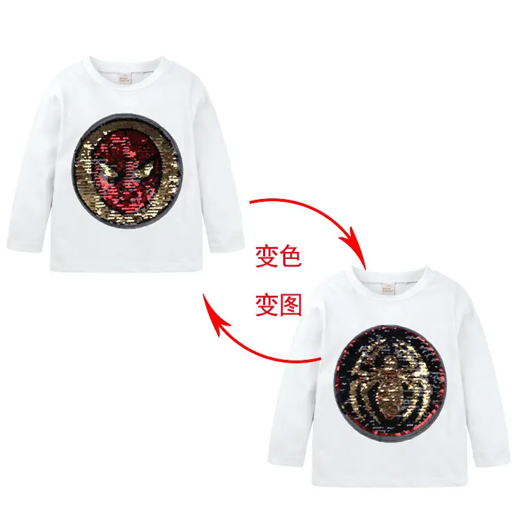 2026 Boys Cotton Color-Changing T-Shirt Long Sleeve - Image 7