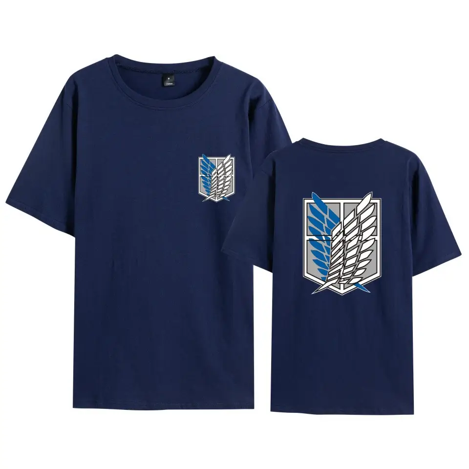 Red Attack Corps T-Shirt with Wings of Freedom Design - Image 24