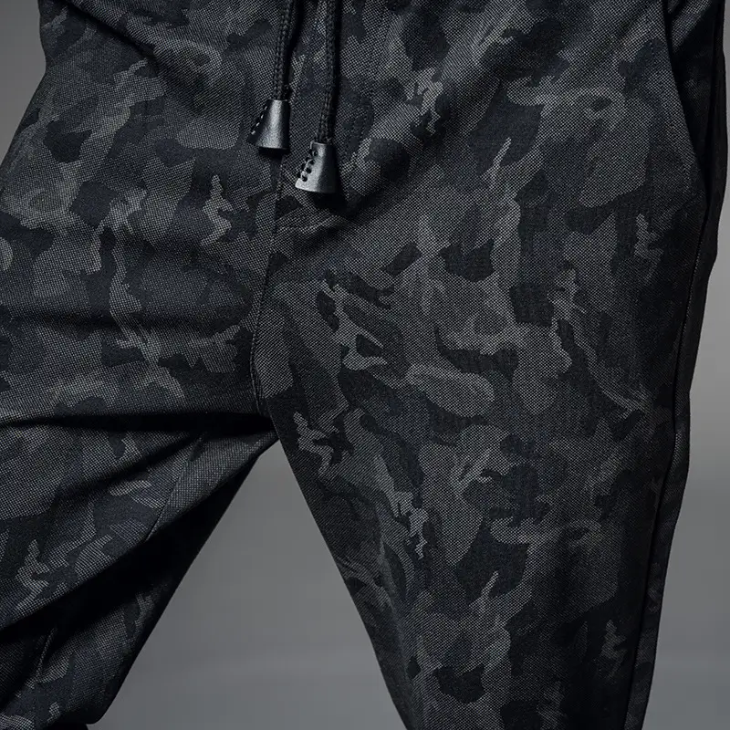 Men's Black Camouflage Warm Leggings Fall Winter - Image 6