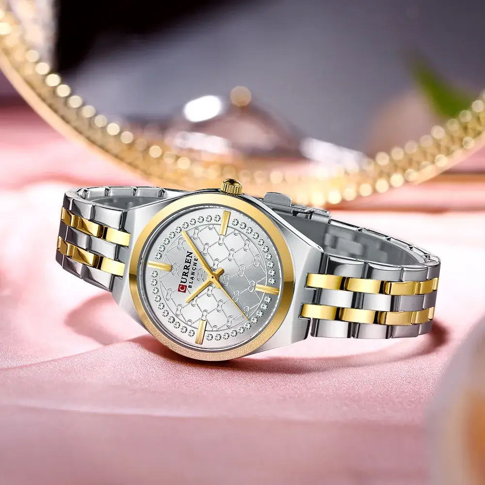 Women's Waterproof Quartz Watch with Gold Steel Band - Image 10