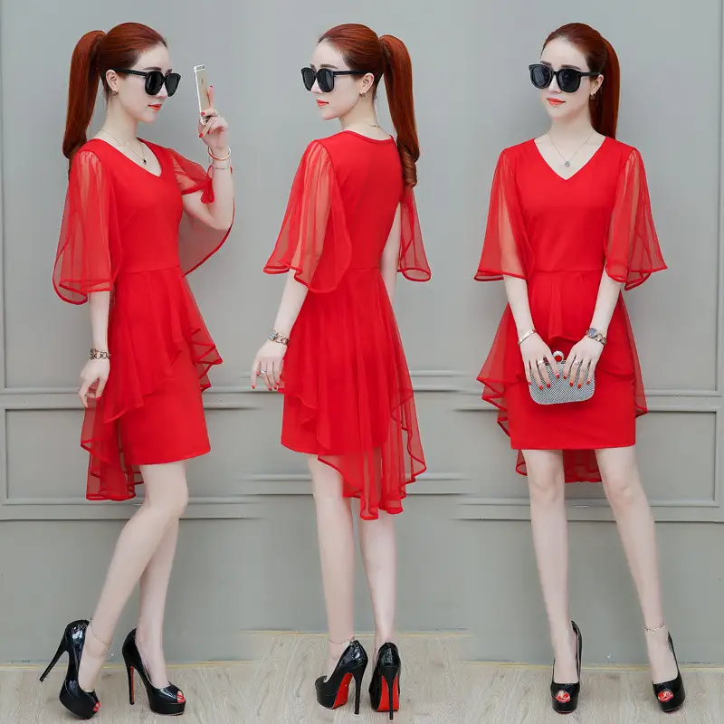 Black Slim Fitting Dress with Waist-Cinching 2025 Summer - Image 2