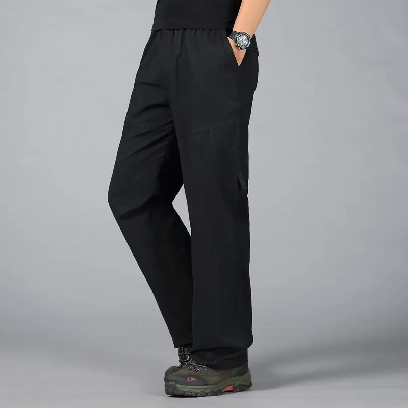 Spring & Autumn Elastic Waist Long Pants for Men - Image 5