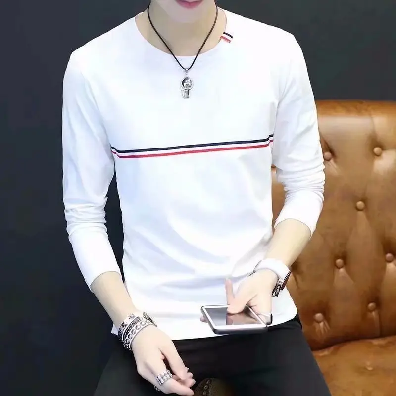 Men's 2019 Long Sleeve T-Shirt Black Streetwear Style