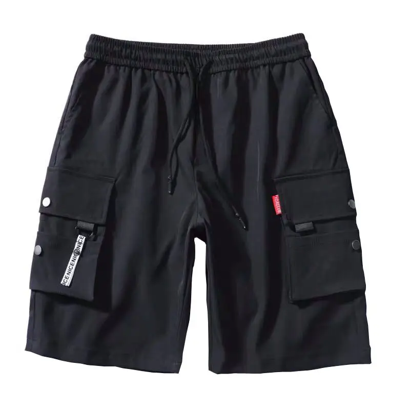 Men's Cotton Cargo Shorts Olive Green Loose Fit - Image 8