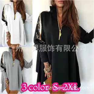 Women Leopard Print V Neck T-Shirt Long Sleeve Casual Wear — feature 40