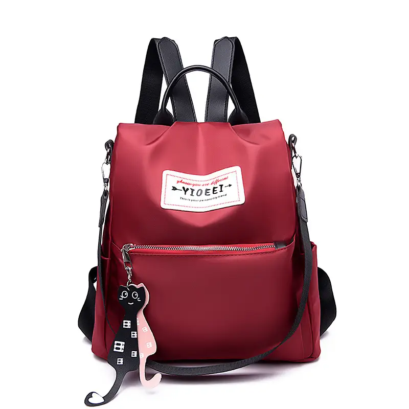 Women Black K-Style Backpack 2024 Trendy Crossbody - Image 3