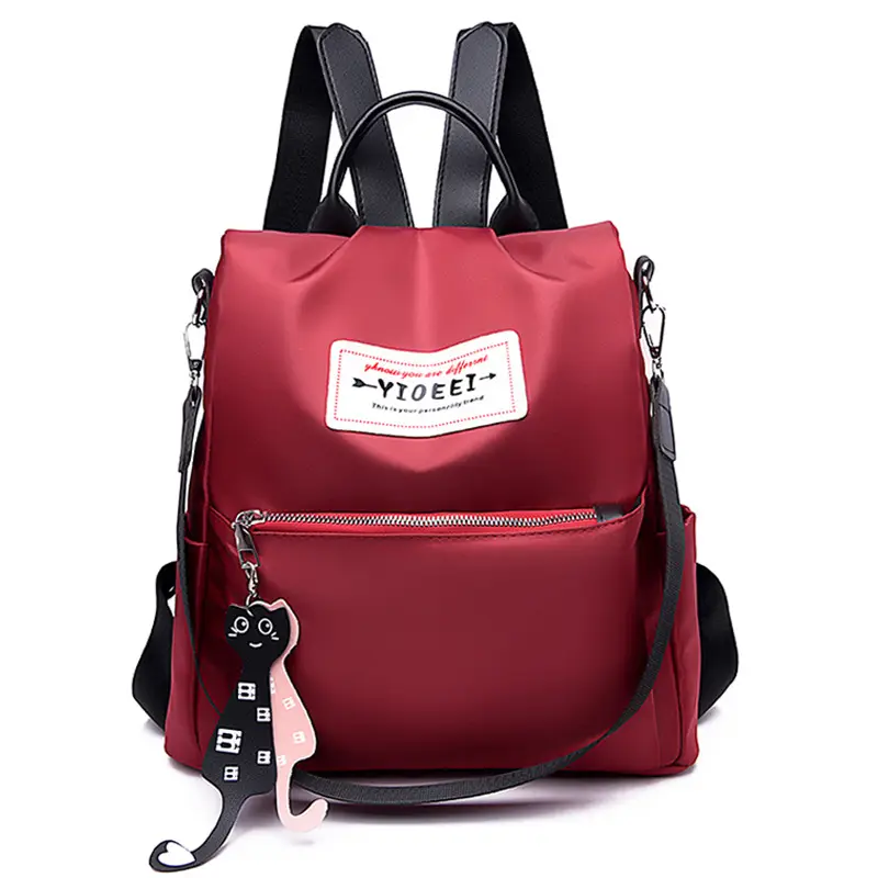 Women Black K-Style Backpack 2024 Trendy Crossbody - Image 4
