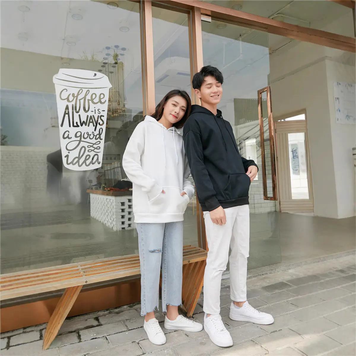 Men's Women's Velvet Hoodie Winter Warm Loose Fit - Image 29