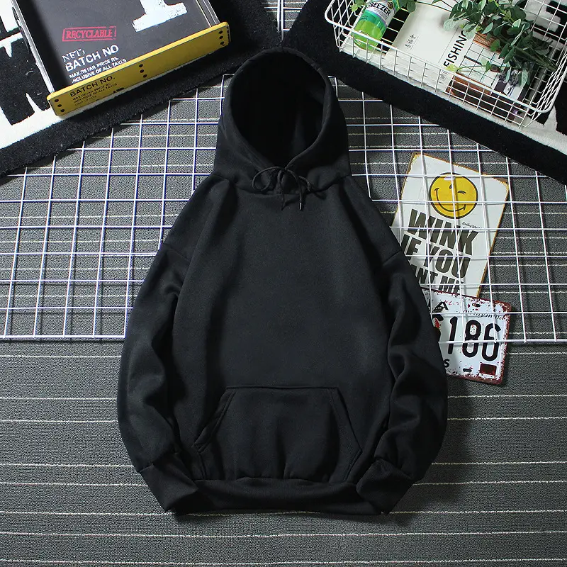 Men's Women's Velvet Hoodie Winter Warm Loose Fit - Image 8