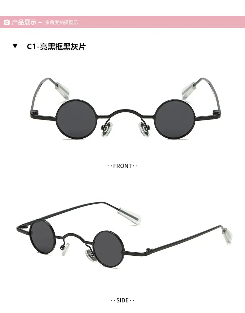 New Punk Style Polarized Sunglasses Women Men Black — feature 20