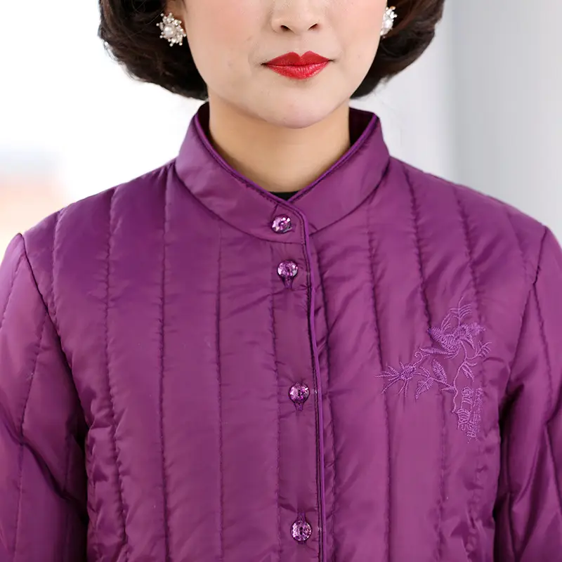Women Purple Padded Jacket Extra Large Medium - Image 5