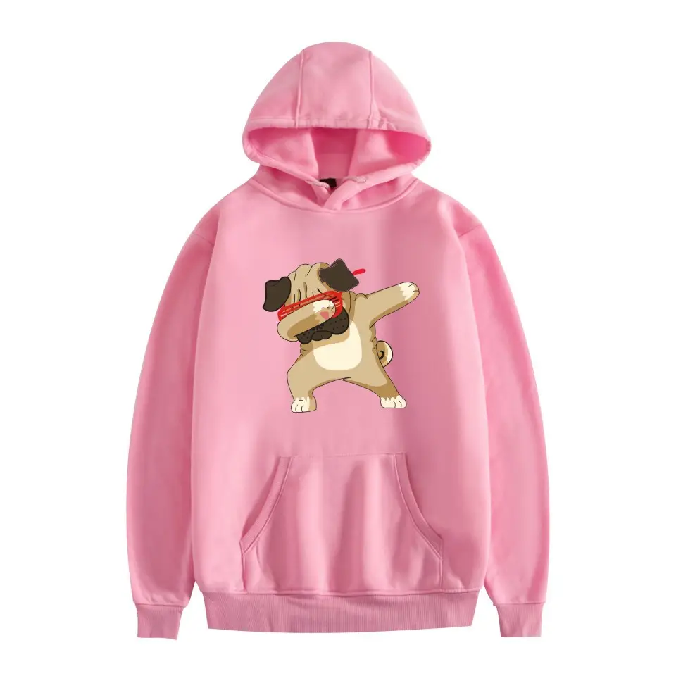 White Cat Print Hoodie for Men Women - Image 22
