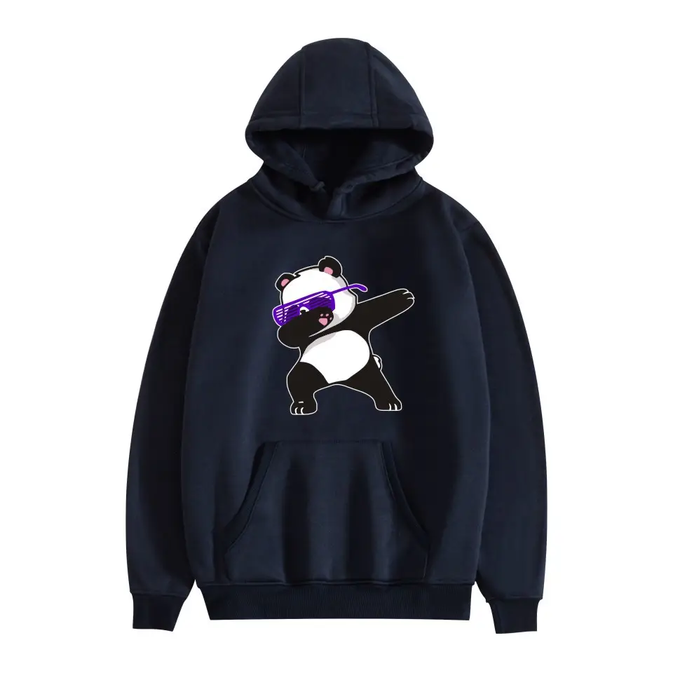 White Cat Print Hoodie for Men Women - Image 9